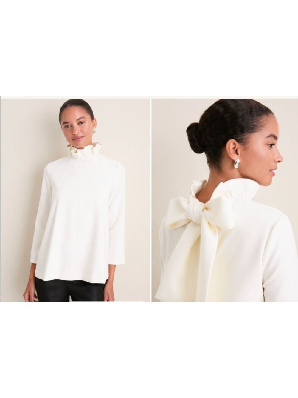 NWT Tuckernuck White Faye Blouse Medium